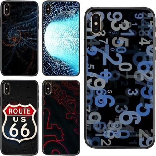 For Huawei Nova 8 7 6 3 SE Mate 40 30 20 20X 10 Lite Plus Pro Y5 2018 Y9 2019 Digits Background Pretty Mobile Phone Bags Case