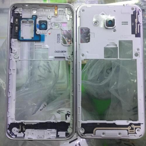 Dual / Single Middle Bezel Frame Housing Door Chassis Cover For Samsung Galaxy J3 2016 J320 J320F + Camera Cover +Side Button