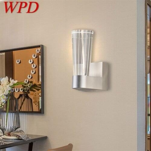 WPD Crystal Wall Lamps LED Silver Aluminum Indoor Wall Sconce New Design For Home Foyer Bedroom Living Room Office Hotel