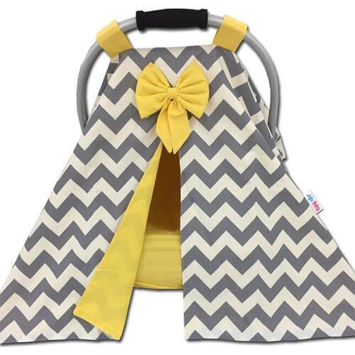 Jaju Baby Gray Zigzag Pushchair Cover and Inner Sheet