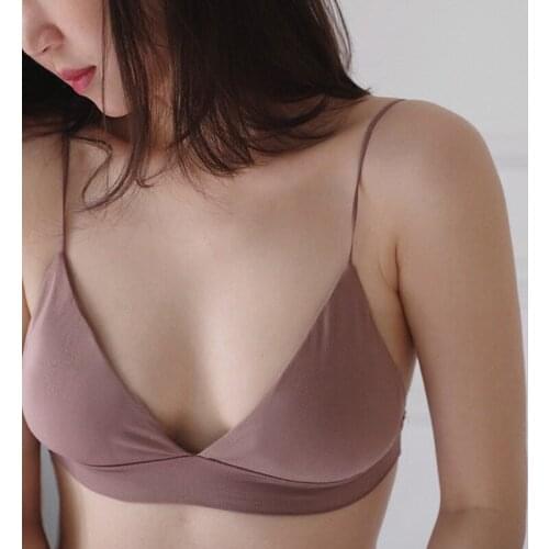 Fashion Women Seamless Tube Tops Lingerie Push Up Bralette Backless Bra Bandeau Slim Sexy Thin Solid Tanks Ladies Wrap Underwear