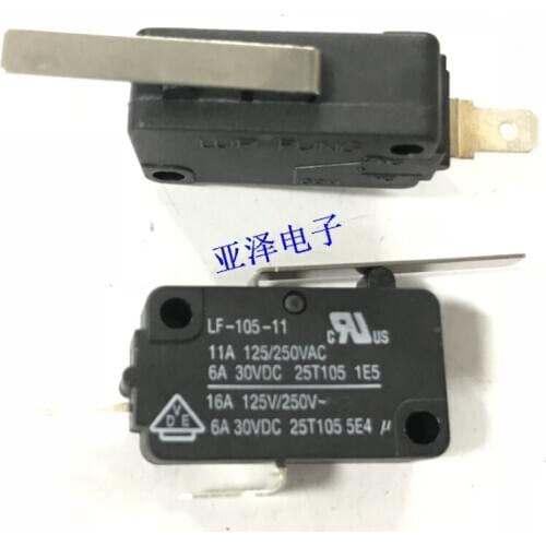 Original new 100% import micro switch with handle LF-105-11 check switch 2pin open 16A 125V