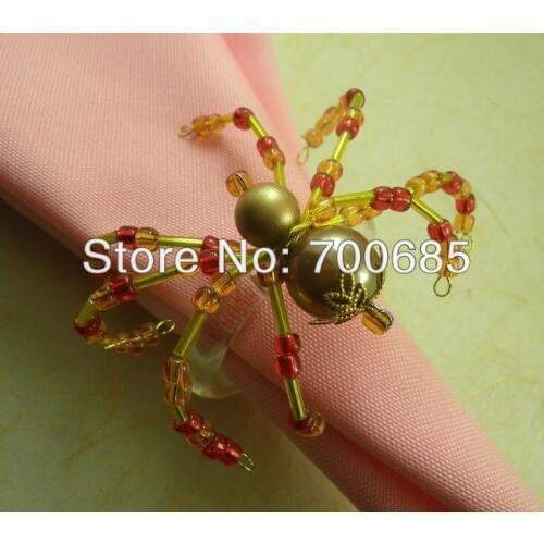 Spider beades wholesale napkin ring ,napkin holder