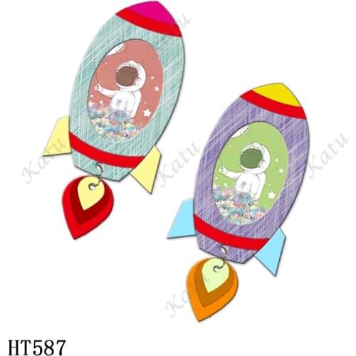 Rocket shaker toys Cutting dies - New Die Cutting And Wooden Mold,HT587 Suitable For Common Die Cutting Machines On The Market