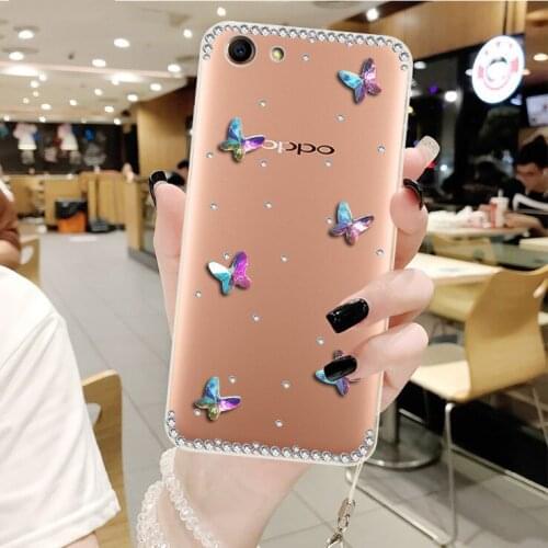 XINGDUO Transparent soft case for iphone X XS XR XS MAX Fashion bling jewelled Butterfly Rhinestone Case for iphone 7 6 6s 8plus