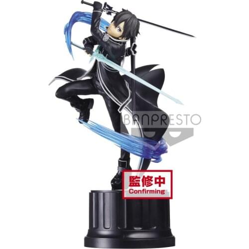 21cm BANDAI Espresto Sword Art Online Integral Factor Kirigaya Kazuto Anime characters Action PVC Collection Model Toy Anime Fi