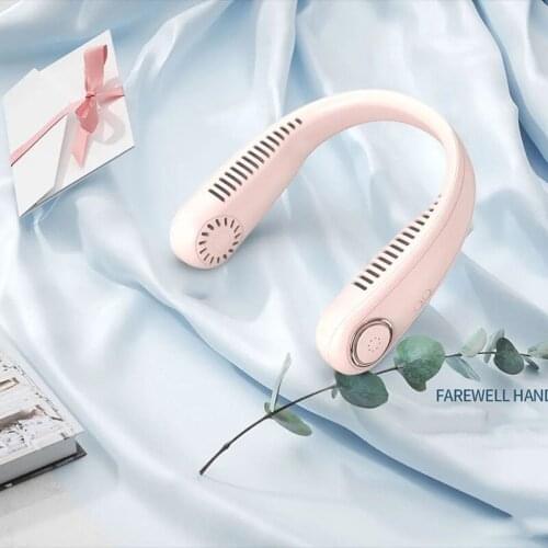 Neck Leafless Fan Usb Mini Mute Cooling Bladeless Portable Rechargeable Hanging Sports Fans Home Outdoor Air Conditioner Cooler