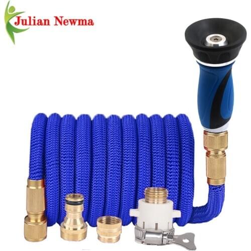 Garden Watering Hose Irrigation Hose Extend Flexible Garden Hose Nozzle Portable High Pressure Car Wash Water Gun For Cleaning