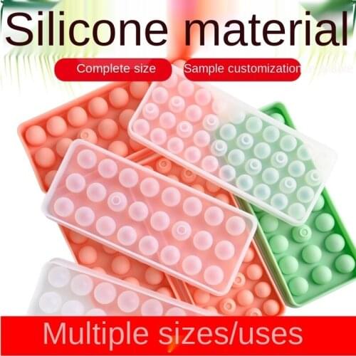 Silicone ICE BEAD 40 / 24 hole yogurt Hawthorn ball milk jujube grape small ice ball ice lattice milk yellow flow heart moon