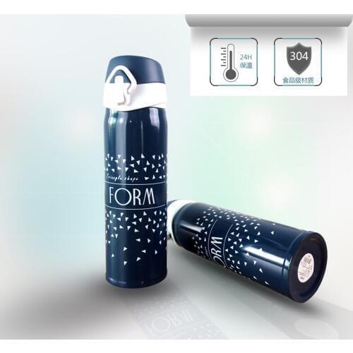 New Design Double Wall Stainless Steel Vacuum Flasks 500ml Thermos Cup Coffee Tea Milk Travel Mug Thermo Bottle Gifts Thermo cup