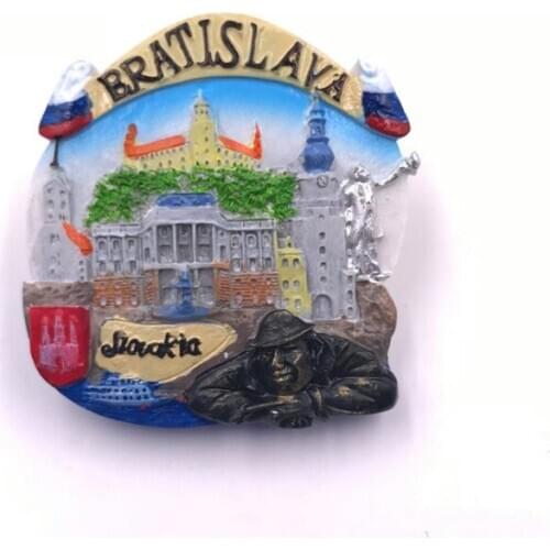 Slovakia tourist souvenir fridge magnet