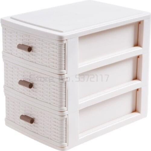 Japanese rattan storage box bedroom small things storage box study living room multi-layer drawer desktop storage box