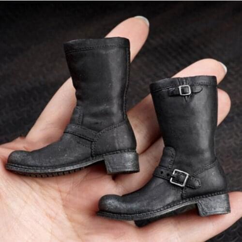 1:6th Scale Male Man Figure Shoes Terminator 2 T2 Arnold T800 Boots Model For 12" Body Figures Accessories