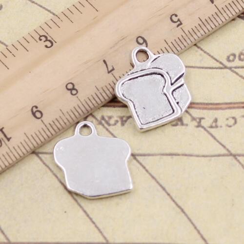 10pcs Charms Loaf Of Bread Toast 20x18mm Tibetan Silver Color Pendants Antique Jewelry Making DIY Handmade Craft Pendant