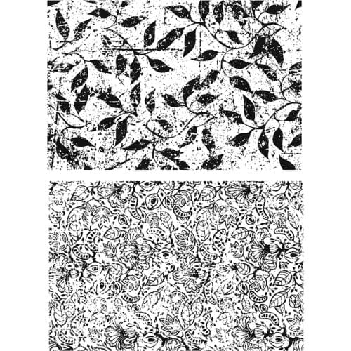 2021 New Retro Rectangle Background Pattern Clear Stamps For Crafts Making Greeting Card and Scrapbooking No Metal Cutting Dies