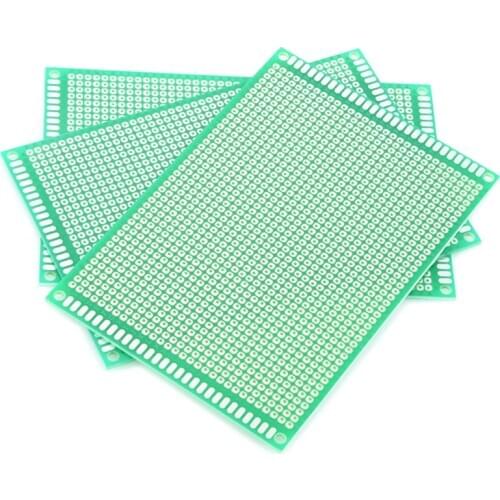 5pcs/lot Universal PCB Board 8x12cm Double Side Prototype PCB 8*12cm Printed Circuit Board 80x120mm For Arduino Soldering Board