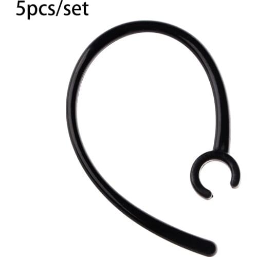 5 Pcs Handfree 6.0mm Hole Black Plastic Earhook Ear Loop For Bluetooth Earphone Headset Accessaries Replacement