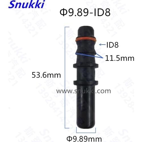 9.89mm ID8 male connector male end piece universal general Fuel line quick connector 5pcs a lot