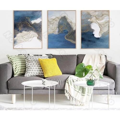 Art Abstract Pictures and Art Scenery Paintings Nordic Style Canvas Painting Poster and Print for Living Rooms Wall Decoration