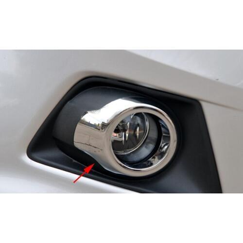 Accessories 2P FIT FOR FORD ECOSPORT 2013 2014 2015 2016 FRONT BUMPER CHROME FOG LIGHT TRIM LAMP COVER