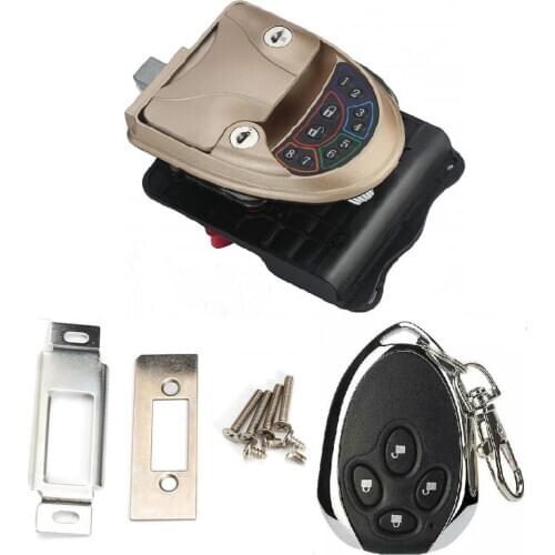 Keyless RV Entry Door Caravan Lock,Handle Knob Deadbolt RV LOCK ,Latch Handle Knob Deadbolt with remoter 20M Camper RV Trailer