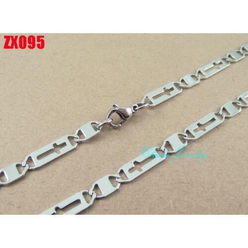 5mm cross shape chain stainless steel chain blade chain man male fashion chains 20pcs ZX095