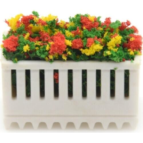 1pc Flower Beds Plants Miniature Landscape Fairy Garden Decor Dollhouse Accessories