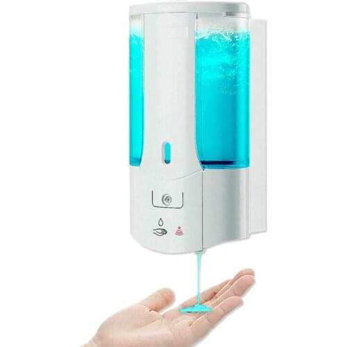 450mL Soap Dispenser Household Wall Mounted Infrared Induction Smart Automatic Hand Sanitizer Liquid Soap Dispenser