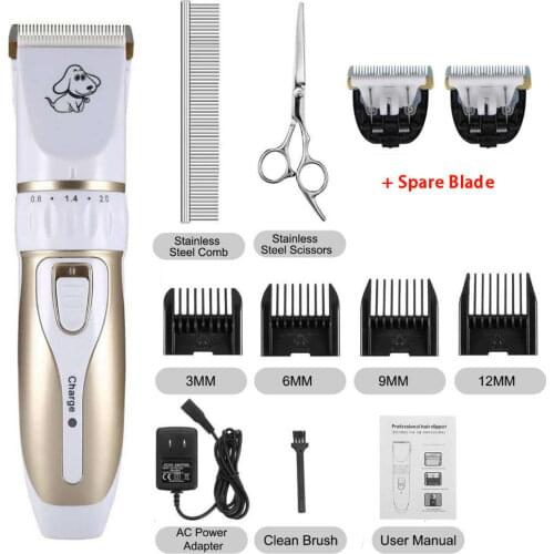 Baorun Electrical Cat Dog Hair Trimmer Pet Hair Clipper Hair Remover Cutter Grooming Pets Dog Puppy Haircut Low-noise 110-240V
