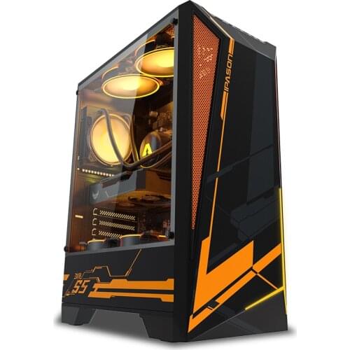 IPASON Gaming PC AMD 6-Core R5 3600 RTX3060 12G DDR4 16G RAM 500G M.2 Water-Cooled Gaming Desktop Computers Assembly Gaming PC