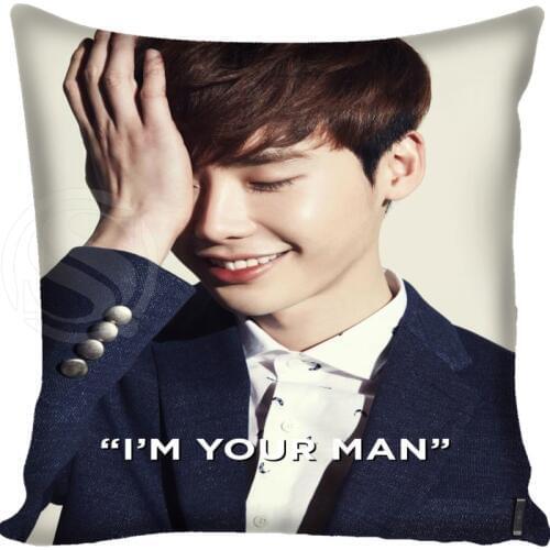 Customized Pillow Cover Lee Jong Suk Decorative Pillowcase Square Zipper Pillow Cover 35X35cm 40x40cm Drop Shipping