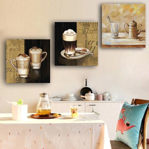 European Vintage Beer Coffee Posters and Prints Canvas Painting Scandinavian Nordic Style Wall Picture for Kitchen Living Room