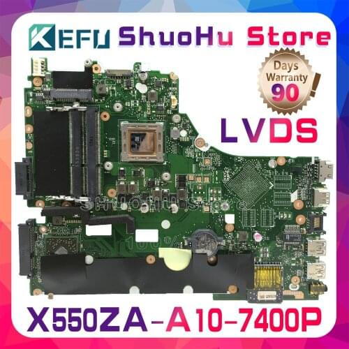 KEFU For ASUS X550ZA X550ZE K555Z VM590Z K550Z X555Z X550Z A10-7400P Laptop Motherboard Tested 100% work original Mainboard