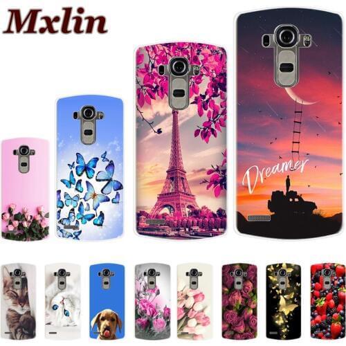 Cool Fashion Case For LG G4 Case Soft Silicone Flowers Pattern Painting Phone Cover Coque For LG G4 G 4 H815 H810 Protect Capas
