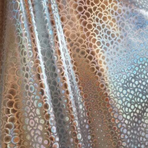 Laser cloth elastic spandex bronzing shiny swimsuit national costume stage performance garment fabric Magic color