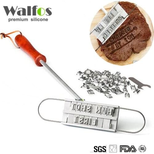 Personality Steak Meat Barbecue BBQ Meat Branding Iron With Changeable Letters BBQ Tool Changeable 55 Letters IC871734