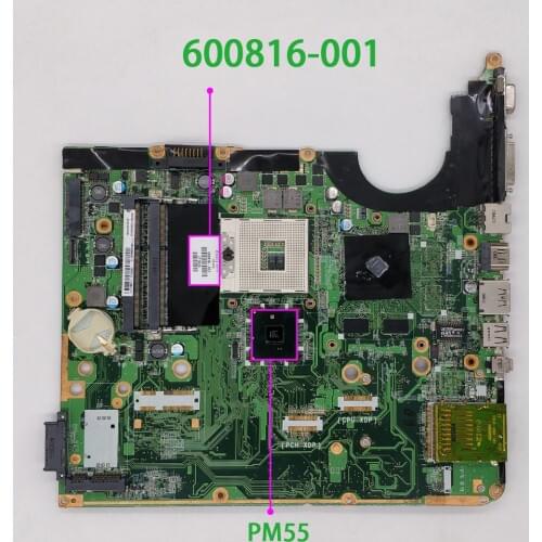 For HP Pavilion DV6 DV6-2000 Series 600816-001 DA0UP6MB6F0 w G105M/512M Laptop Motherboard Mainboard Tested & Working Perfect