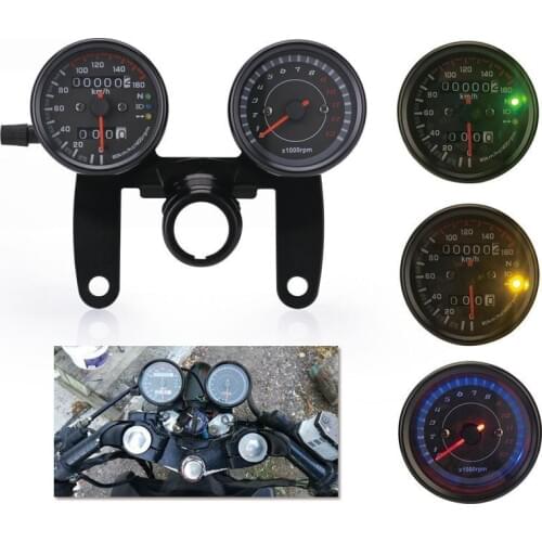 Motorcycle LED Backlight Speedometer Tachometer Odometer Moto Cafe Racer Instrument Tachometer Motorbike Accessories Scooter