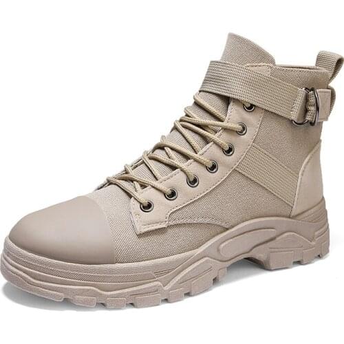 Men Tennis Shoes Lace Up Outdoor Sport Shoes Breathable canvas Sneakers Man Anti-skid Wear-resistant Trainers Chaussures Homme