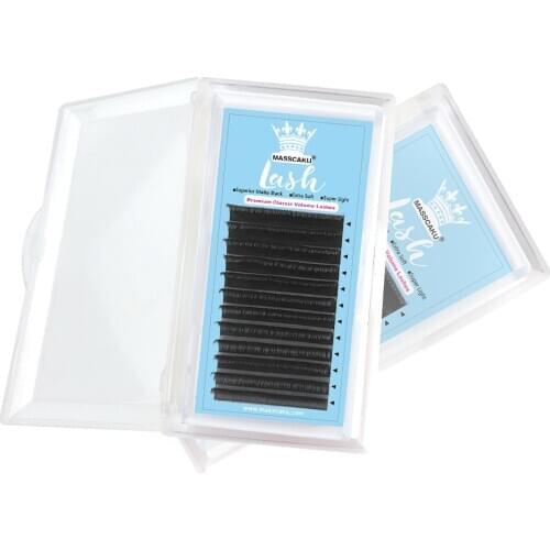 MASSCAKU False Lashes Soft Thin Tip New Products 0.03 thickness Easy pick up eyelash extension eyelashes lashes
