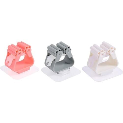 Wall Mounted Mop Holder Home Mo1PC Broom Storage Rack Organizer Storage Shelf Kitchen Tools Shelves Sundries Brush Broom Hook