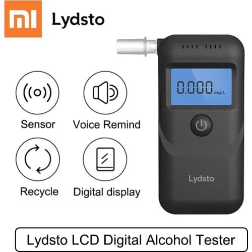 New Xiaomi Mijia Lydsto Digital Alcohol Tester Professional Alcohol Detector Breathalyzer Police Alcotester LCD Screen Display