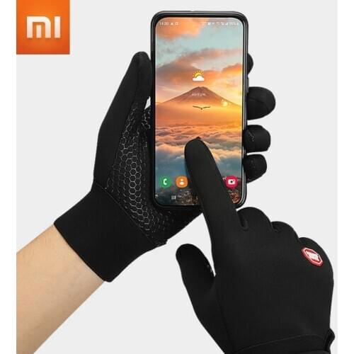 Xiaomi Mijia Touch Screen Gloves Men Women Comfortable Warm Non-slip Wear-resistant Thick Full-finger Plus Fleece Gloves Winter