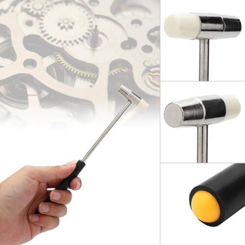 Portable Double-sided Watch Repair Hammer High Hardness Durable Watchband Repairing Watch Repair Accessory Tool for Watchmaker