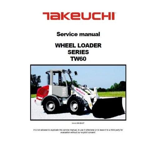 Workshop manual for Takeuchi 2016