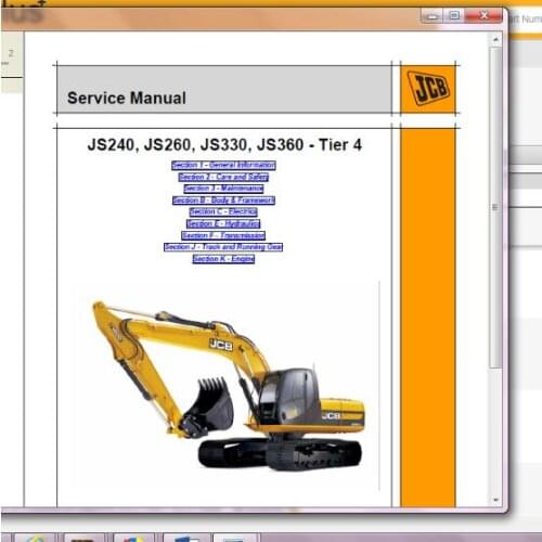 JCB service repair manual more than 22GB