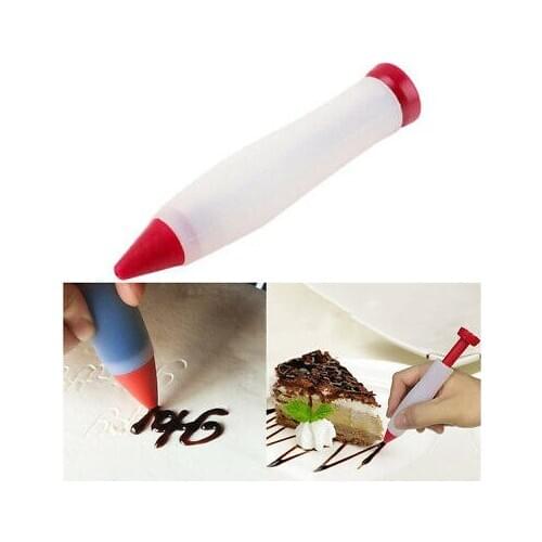 SILICONE syringe plastic pen pastry CAKE DESIGNER paste cream sauce ls 99 S0448 sent from Italy