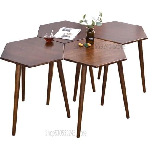 Solid Wood Side Table Negotiation Table And Chair Combination Side Table Small Apartment Simple Creative Light Luxury Special-sh