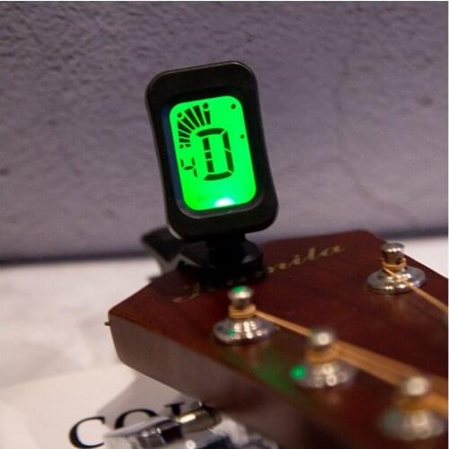 JIZHILIN guitar tuner Multi-angle rotation ukulele violin bass tuner Multi-function tuner guitar accessories parts