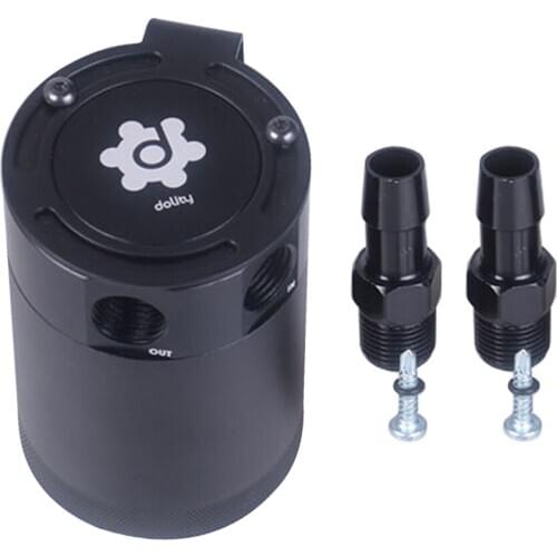 Universal 2-Port Oil Catch Can Reservoir Breather Aluminium Alloy